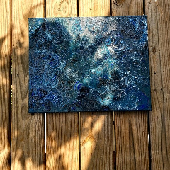 Blue Ocean Brush Strokes - Picture 6 of 6